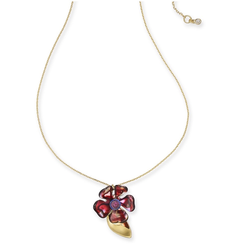 NWT Kate Spade Petal Pushers flower necklace - Picture 2 of 14